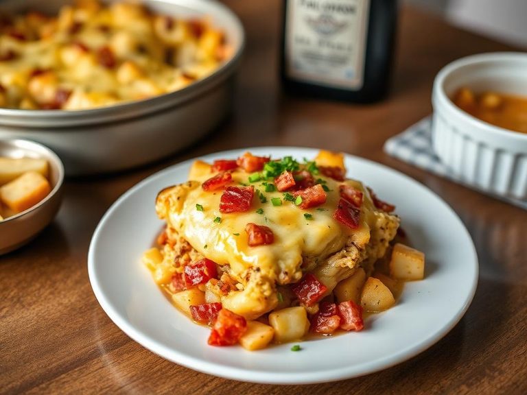 Cheesy Potato and Bacon Bake