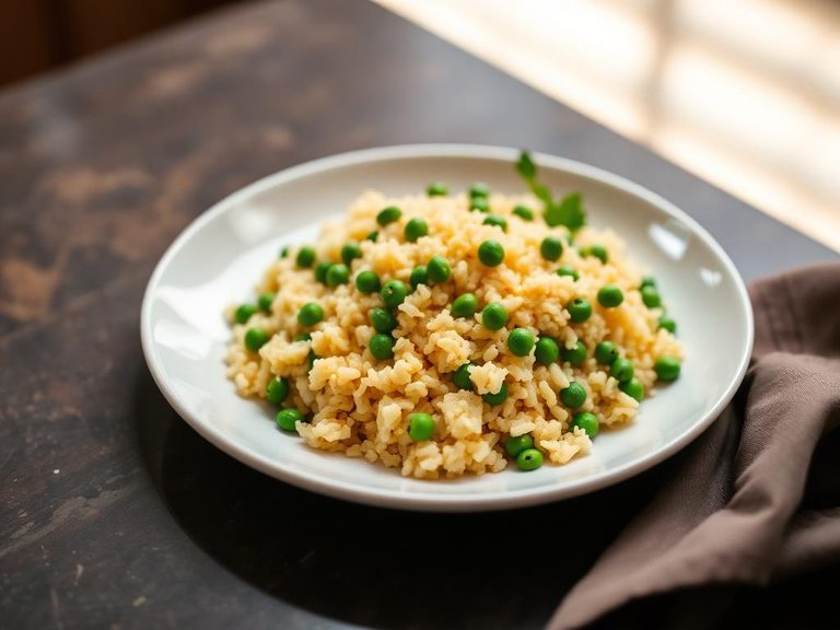 Cheesy Rice and Peas