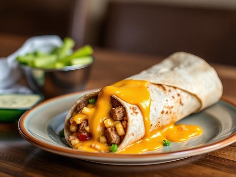 Cheesy Sausage Burrito