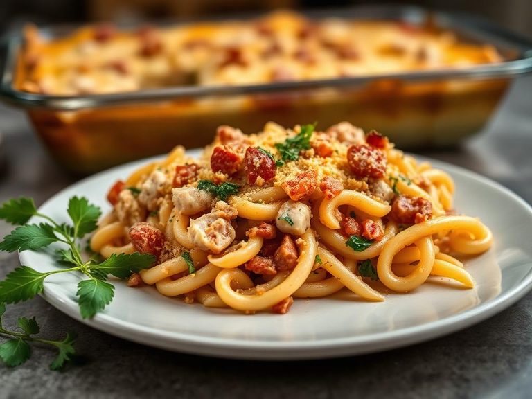 Cheesy Tuna Pasta Bake