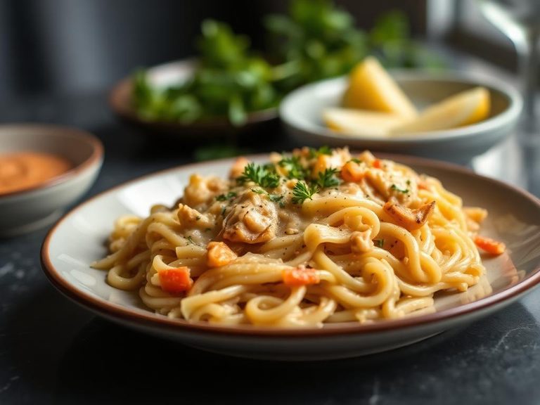 Cheesy Turkey Tetrazzini
