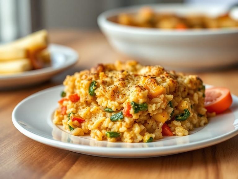 Cheesy Vegetable Rice Casserole