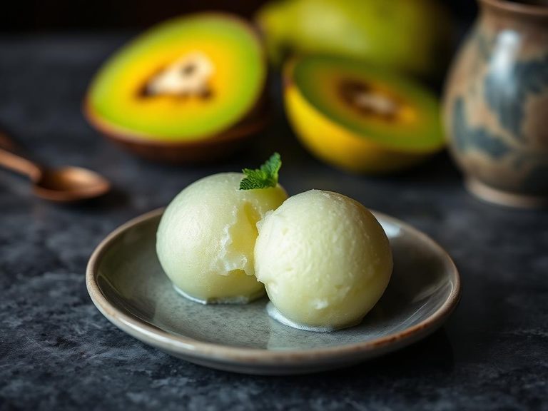 Cherimoya sorbet