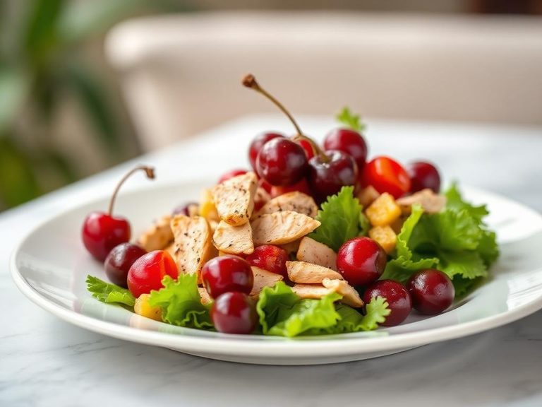Cherry chicken salad