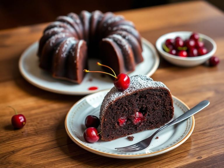 Cherry Chocolate Bundt Cake