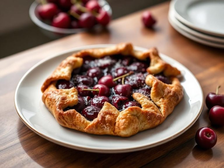 Cherry Galette (rustic, free-form tart)