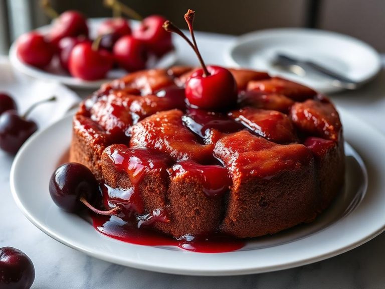 Cherry upside-down cake