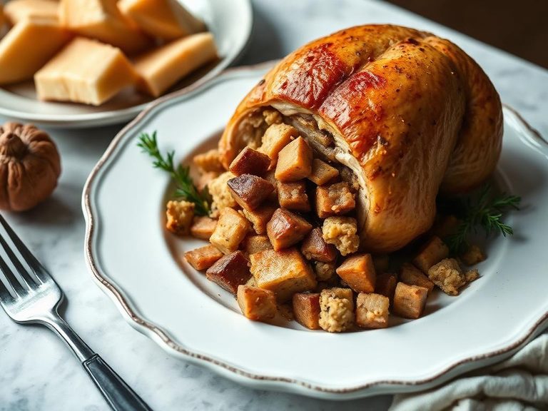 Chestnut stuffing for poultry