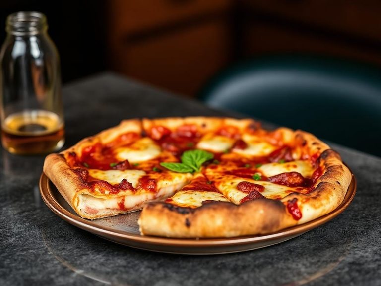 Chicago-style deep-dish pizza