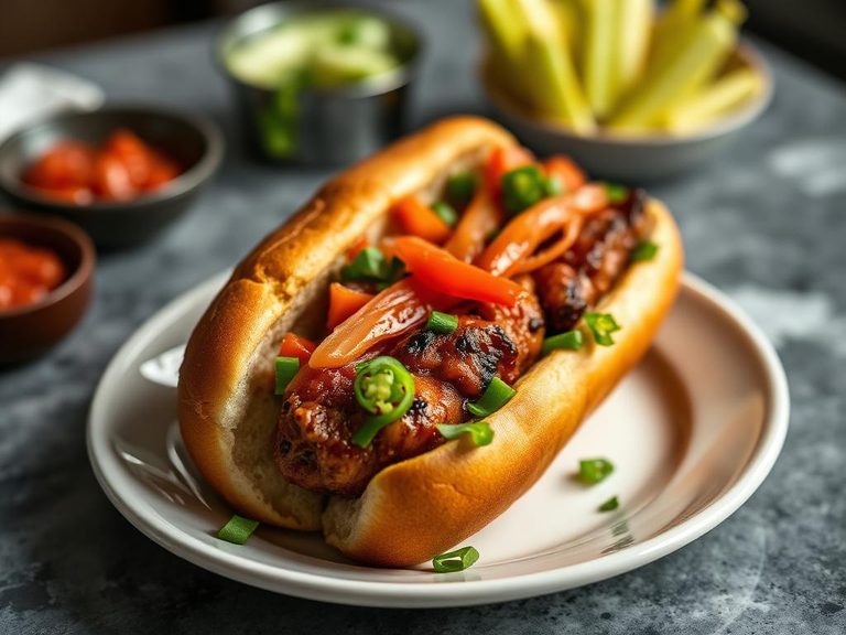 Chicago-Style Vegetarian Hot Dog