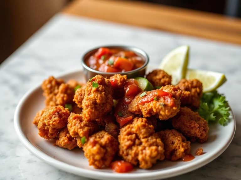 Chicharrones con Salsa