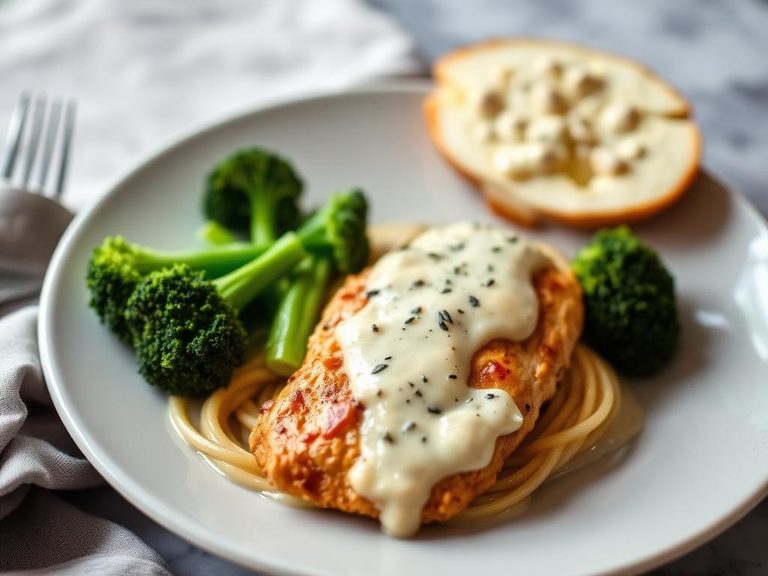 Chicken Alfredo with Broccoli