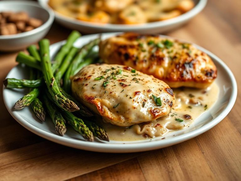 Chicken and asparagus bake