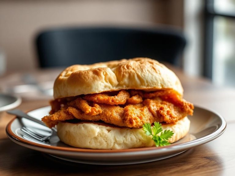 Chicken and Biscuit Sandwich