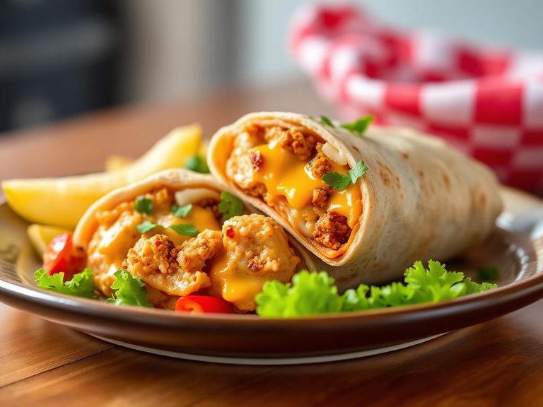Chicken and Cheese Burrito