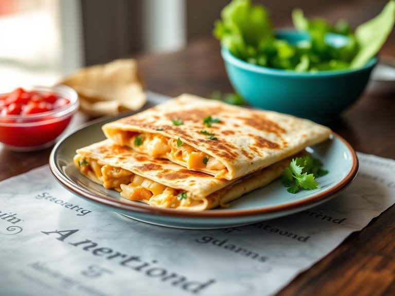 Chicken and Cheese Quesadilla