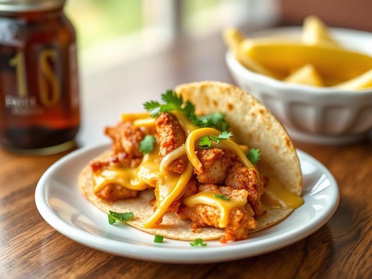 Chicken and Cheese Taco