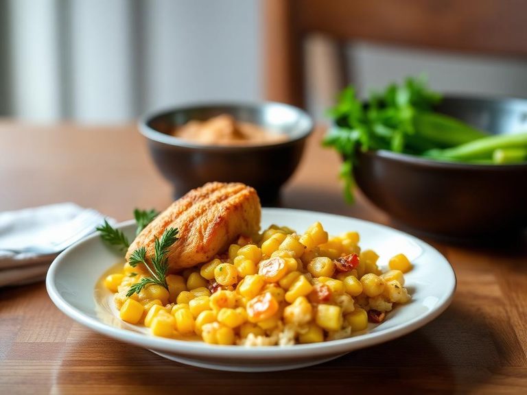Chicken and corn casserole