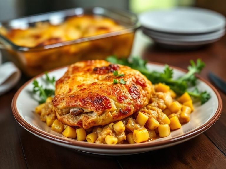 Chicken and Cornbread Bake