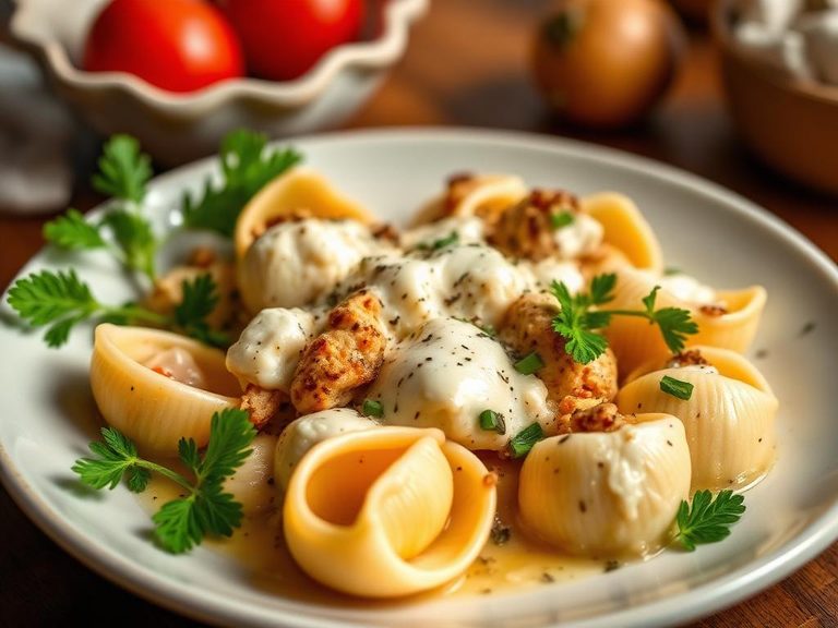 Chicken and Ricotta Shells