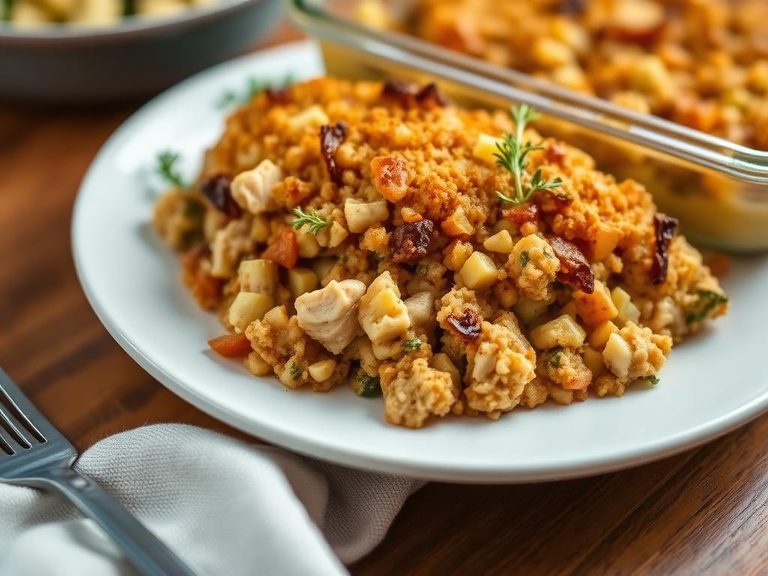 Chicken and Stuffing Bake