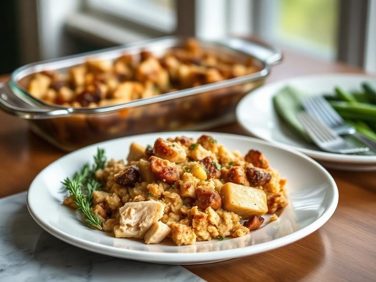 Chicken and Stuffing Casserole