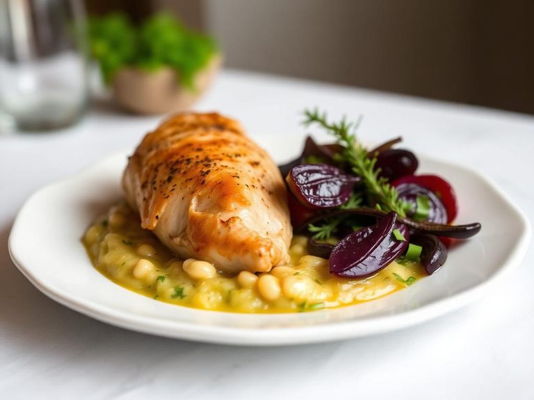 Chicken and vegetable puree