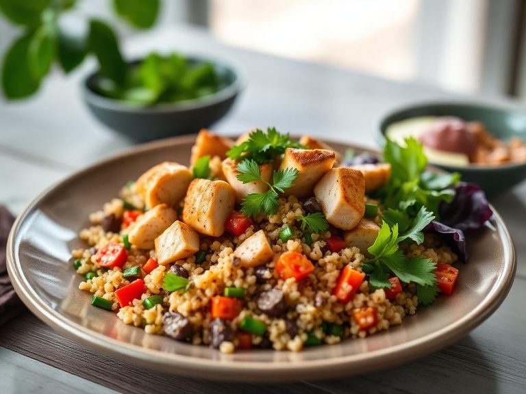 Chicken and Vegetable Quinoa Bowl