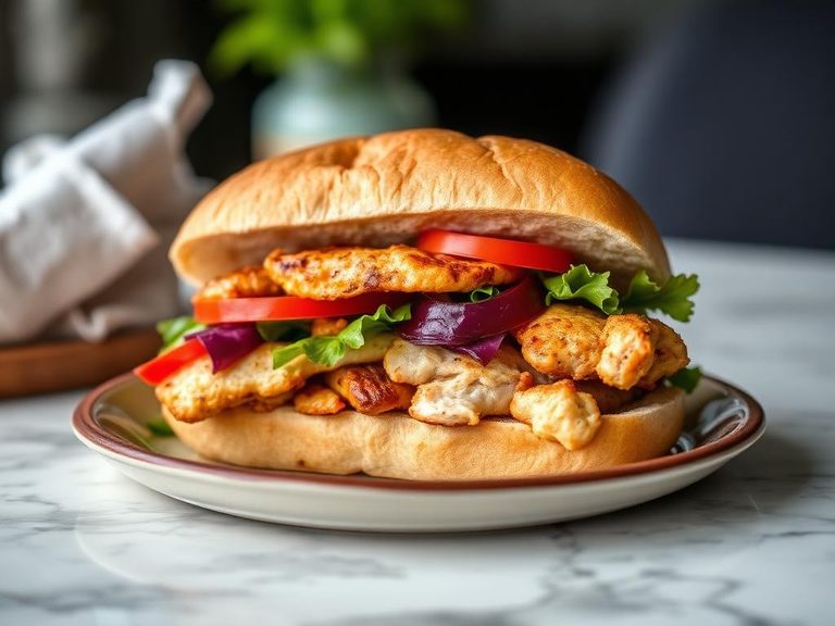 Chicken and Veggie Sandwich