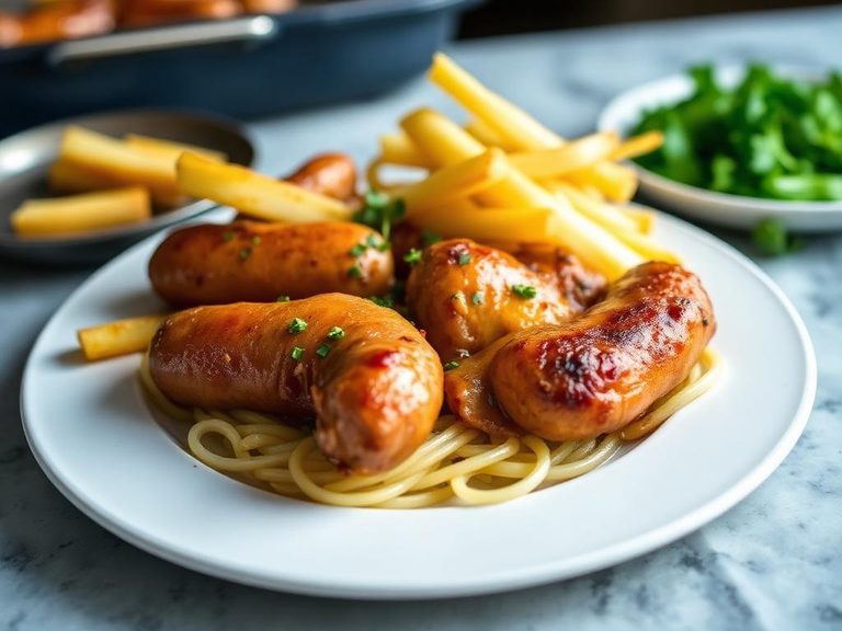 Chicken Bratwurst Sheet Pan Dinner