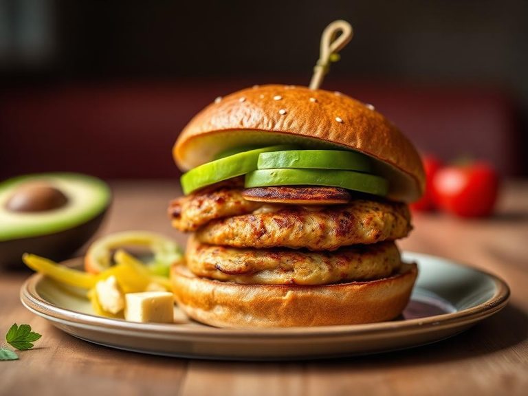 Chicken Burger with Avocado