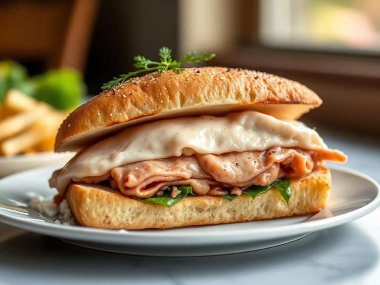 Chicken Cordon Bleu Sandwich