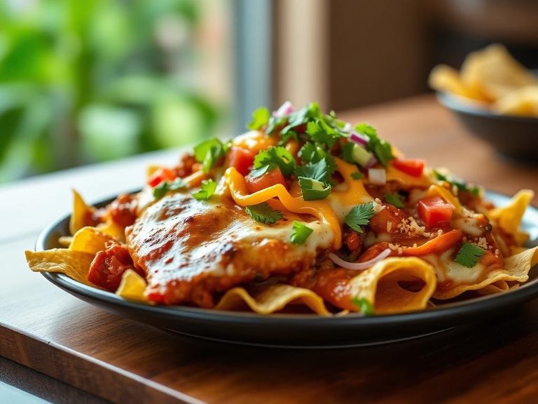 Chicken Enchilada Nachos
