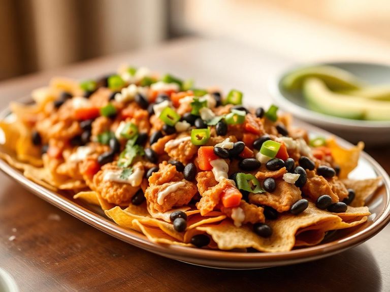 Chicken Nachos with Black Beans