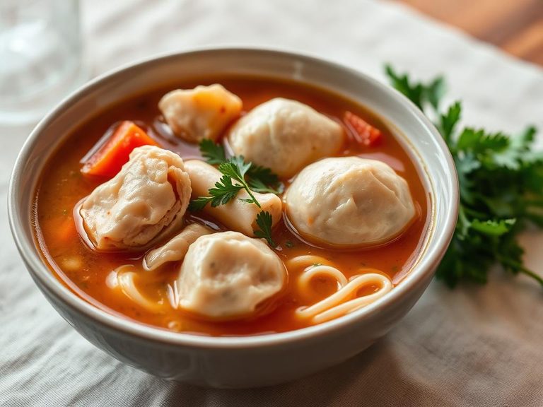 Chicken Noodle Soup with Dumplings