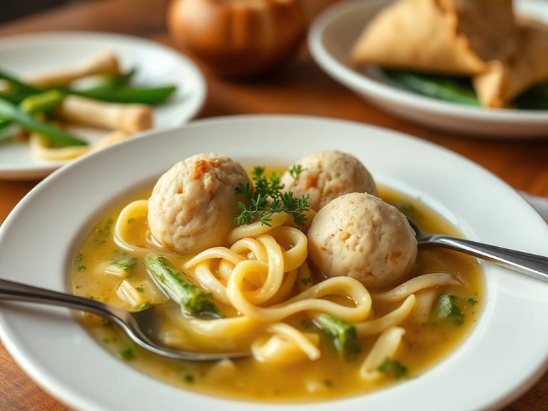 Chicken Noodle Soup with Matzo Balls