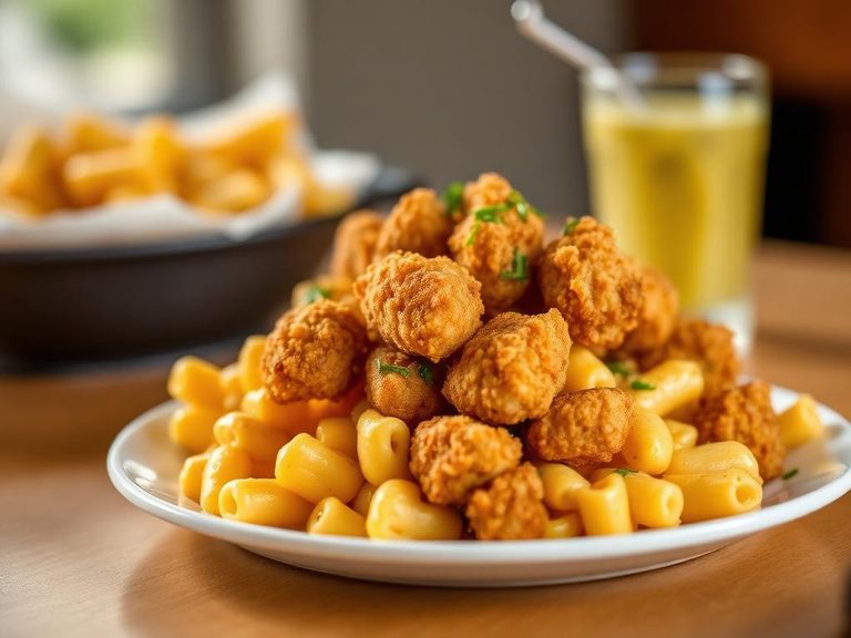 Chicken Nugget Mac and Cheese