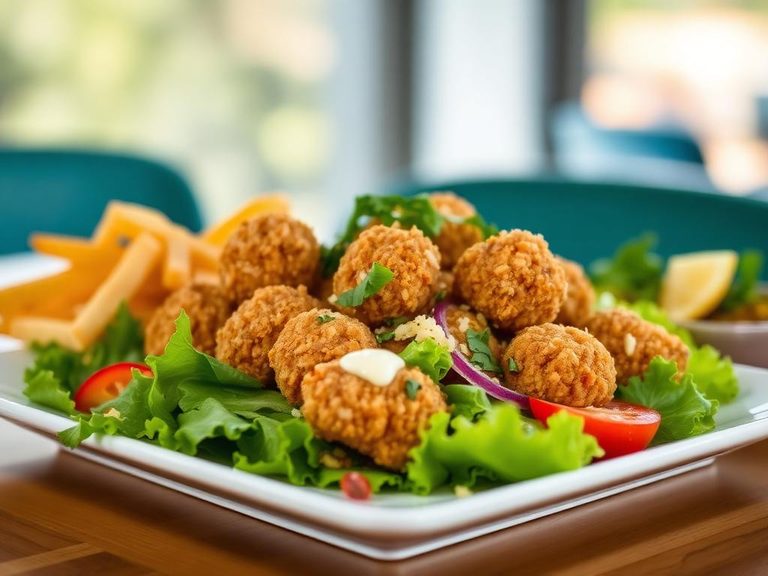 Chicken nugget salad