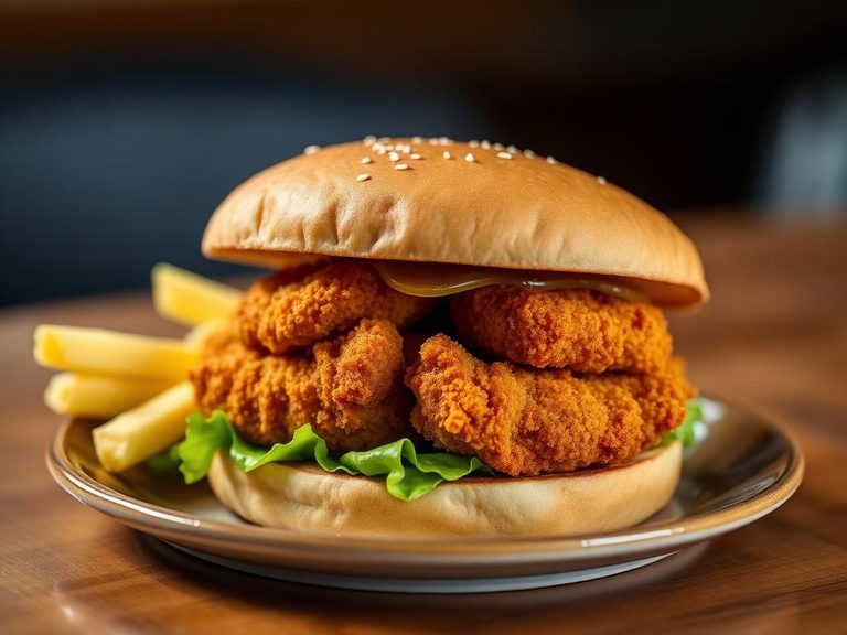 Chicken nugget sandwich