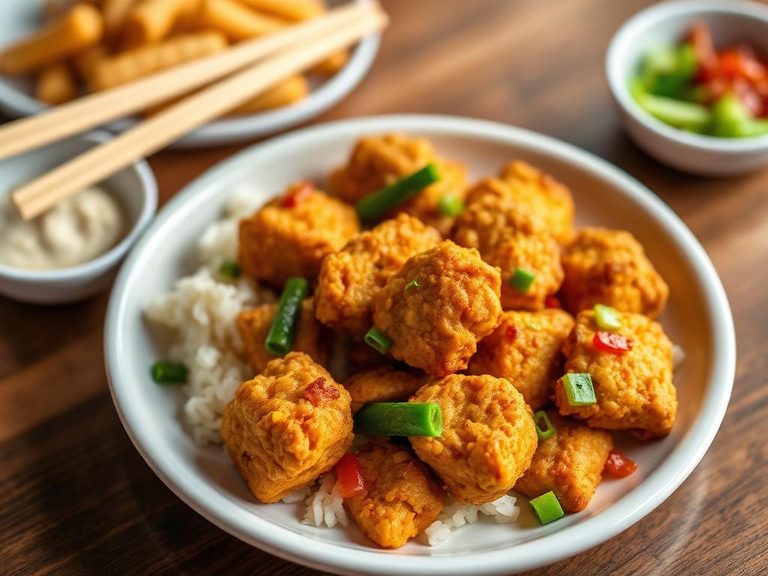 Chicken nugget stir-fry