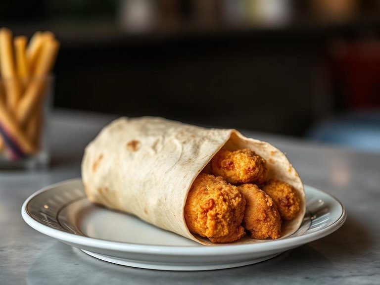 Chicken nugget wrap
