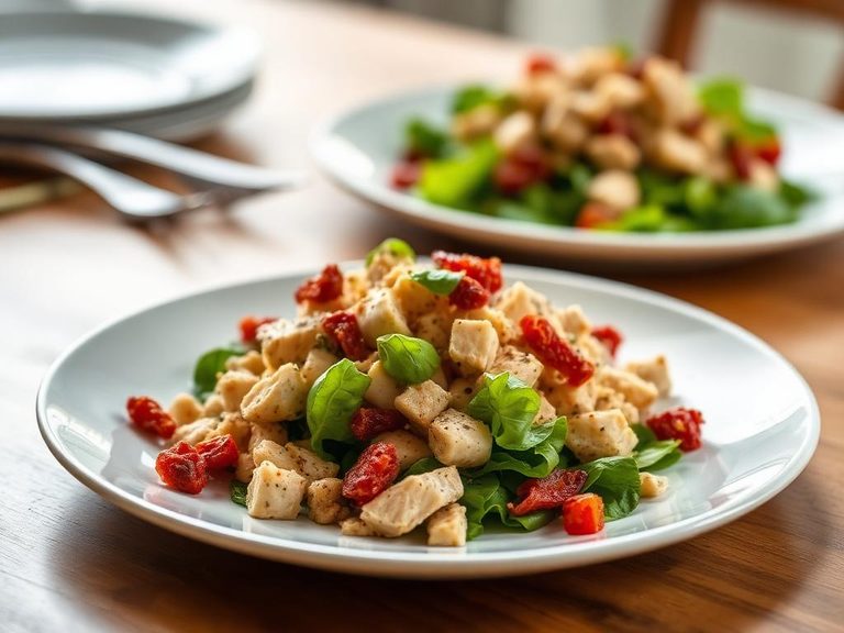 Chicken or Tuna Salad with Sun-Dried Tomatoes