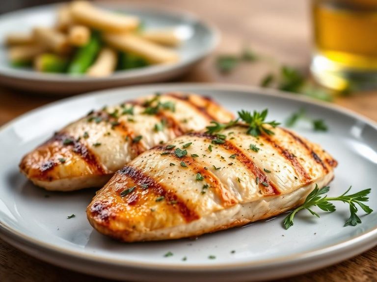 Chicken paillard with herbs