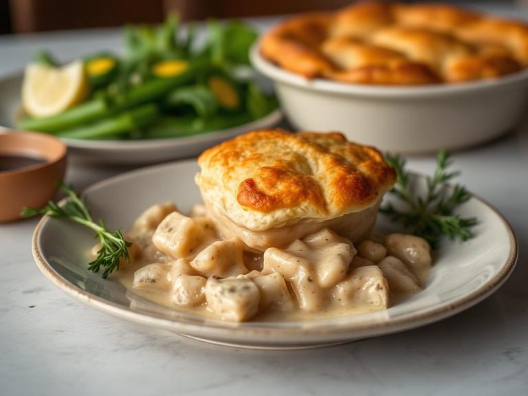 Chicken Pot Pie with Dumpling Topping
