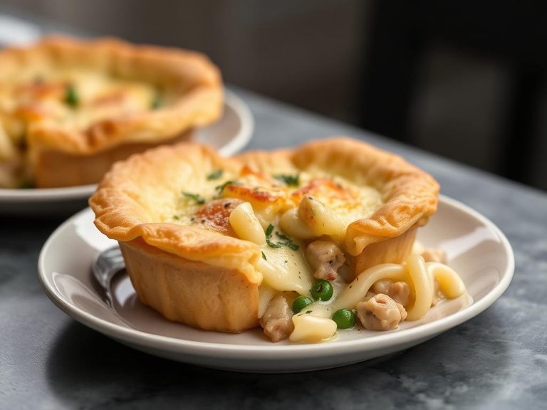 Chicken Pot Pie with Noodle Crust