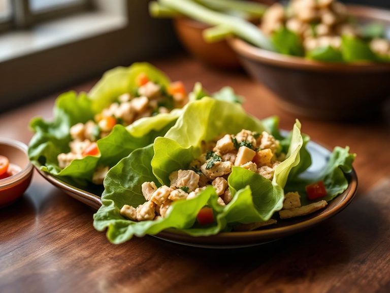 Chicken Salad Lettuce Wraps