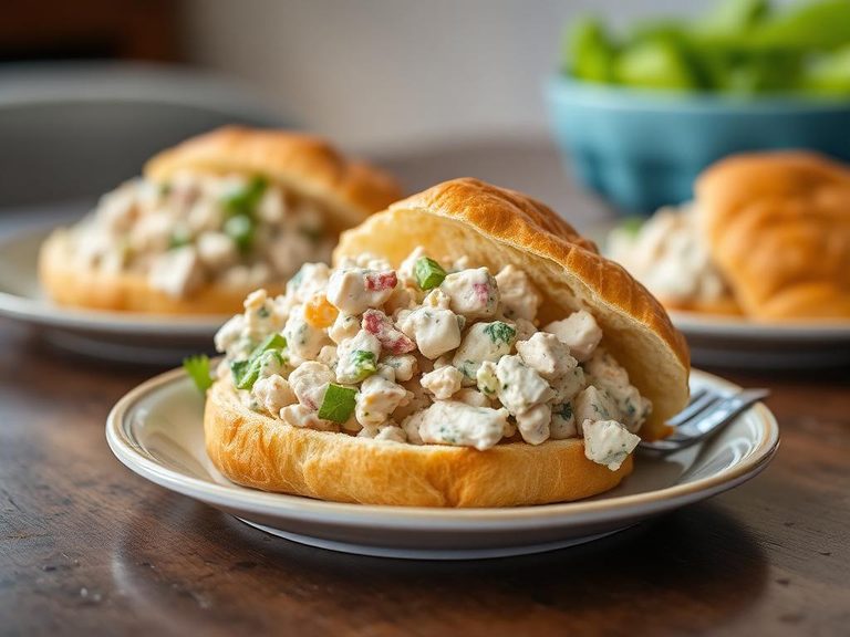 Chicken Salad on Croissants