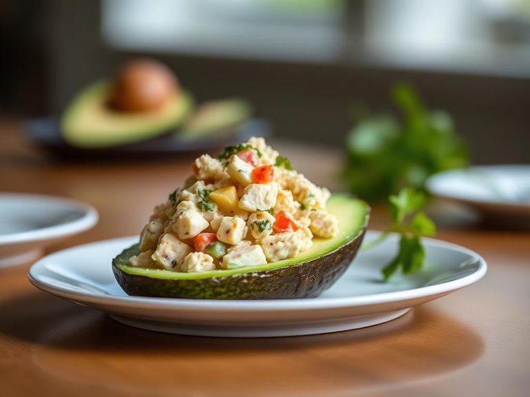 Chicken Salad Stuffed Avocado