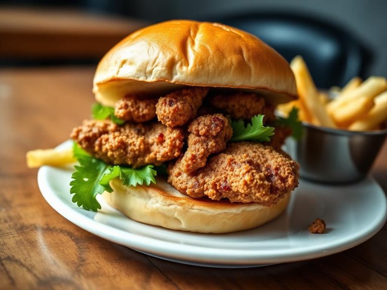Chicken Sandwich with fries