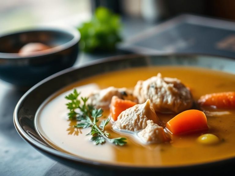 Chicken soup or broth